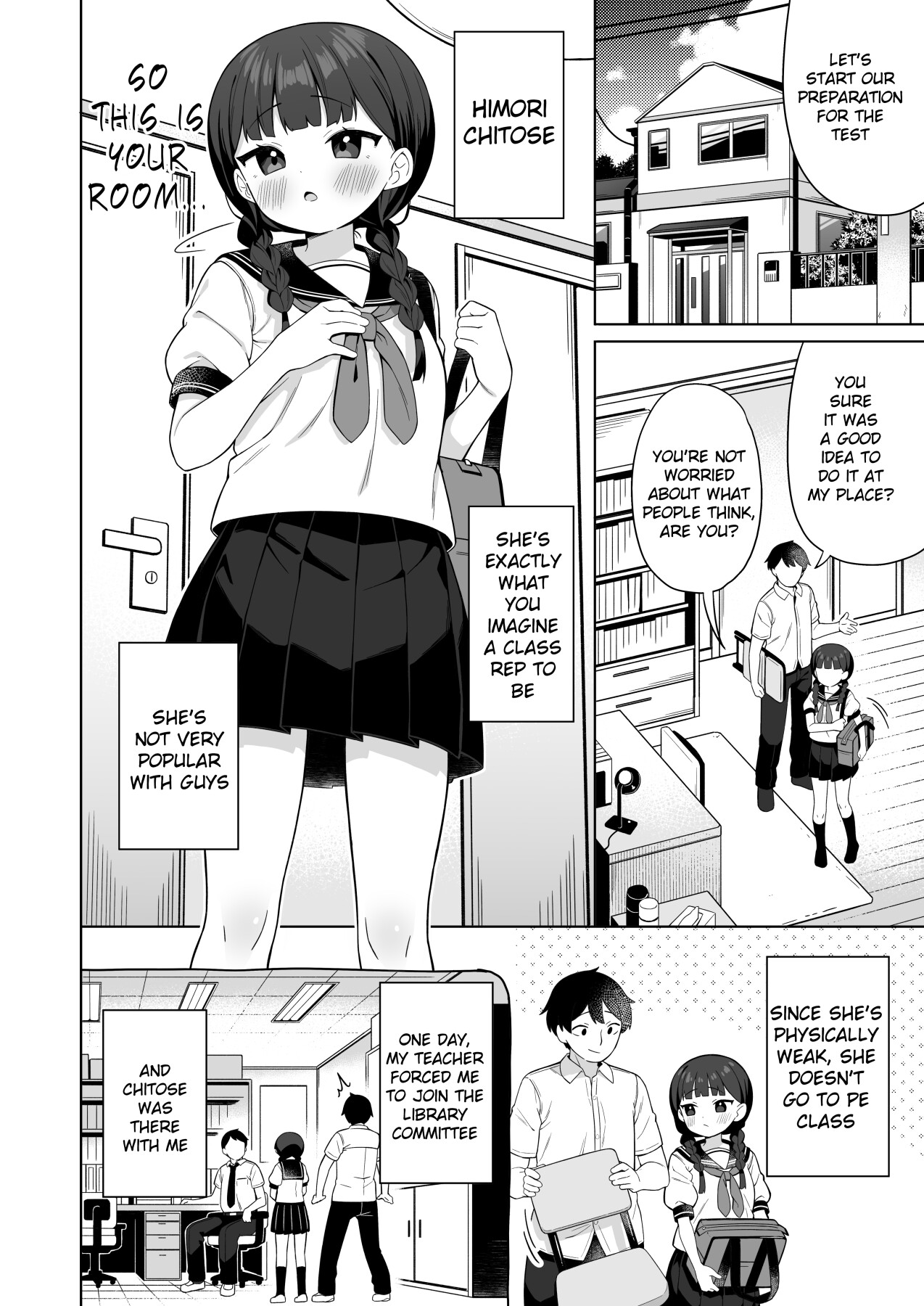 Hentai Manga Comic-The tiny class president shows me her secrets.-Read-3